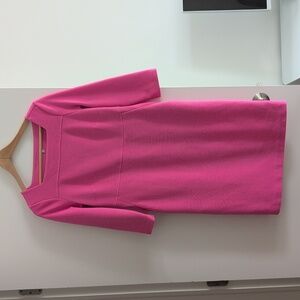 Boden sz 6 pink shift dress with sleeves